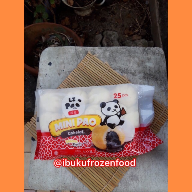 

Lipao Minipao rasa coklat isi 25