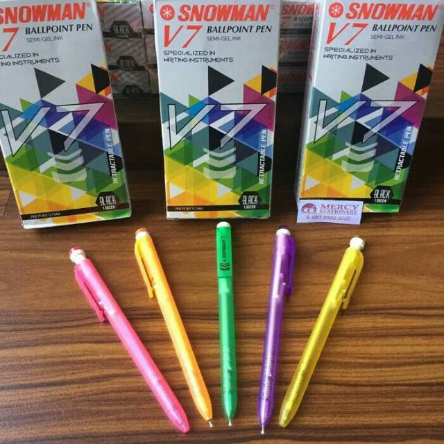 

Pulpen snowman V7 1pak