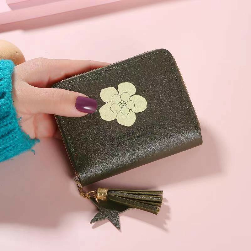 (COD) Dompet Mini Wanita Dompet Koin/Uang Kertas WanitaMALL SHOPPING