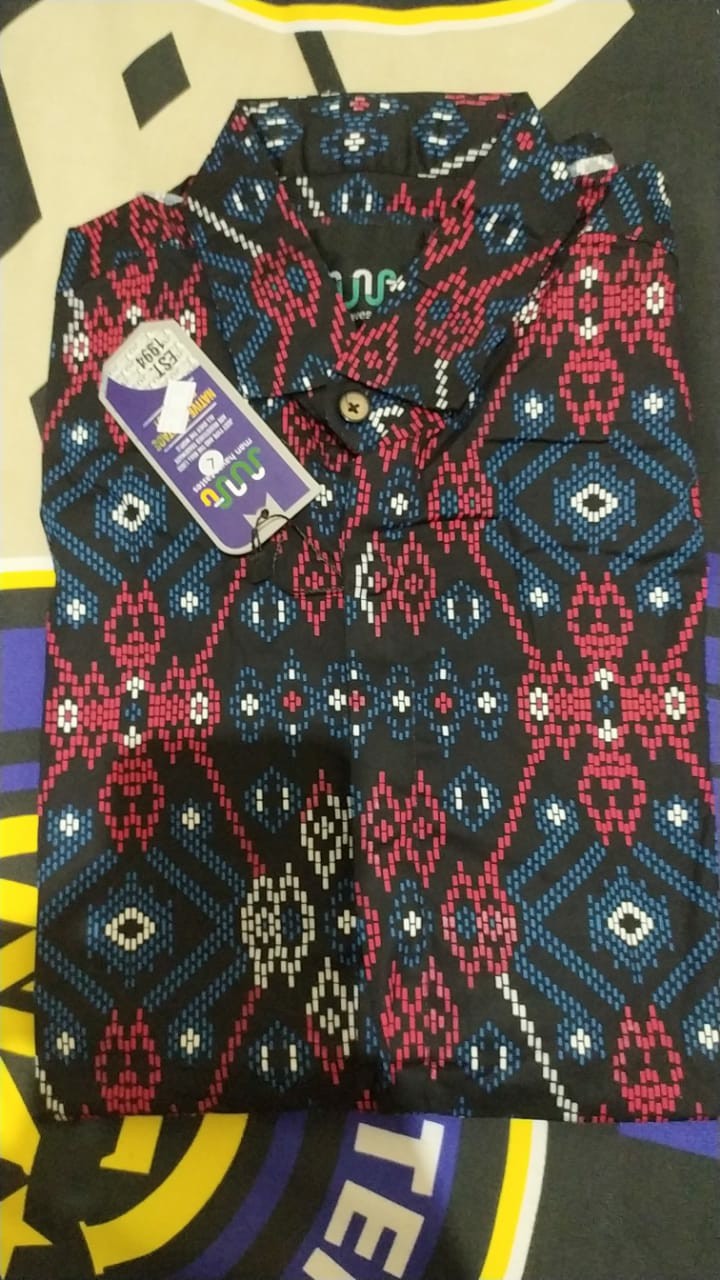 Kemeja Batik Pria Lengan Panjang Exclusive Kemeja Batik Cowok Kerja Kantoran Batik Stretch 1013