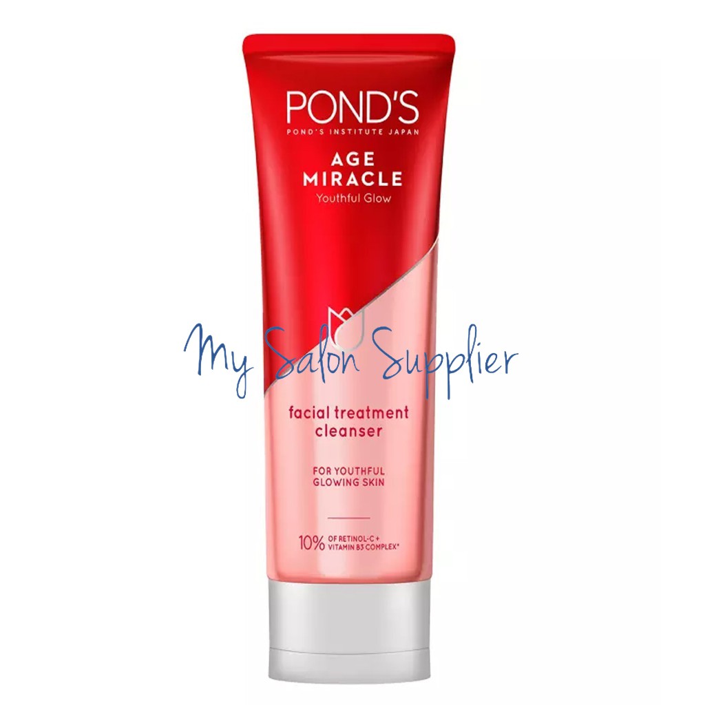 Ponds Age Miracle Youthful Glow Facial Foam Treatment Cleanser 100ml