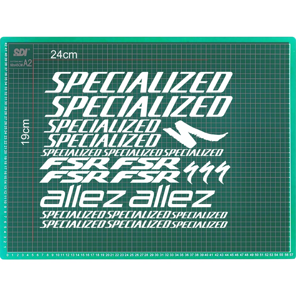 Jual sticker specialized allez fsr/cutting sticker frame sepeda/sticker ...
