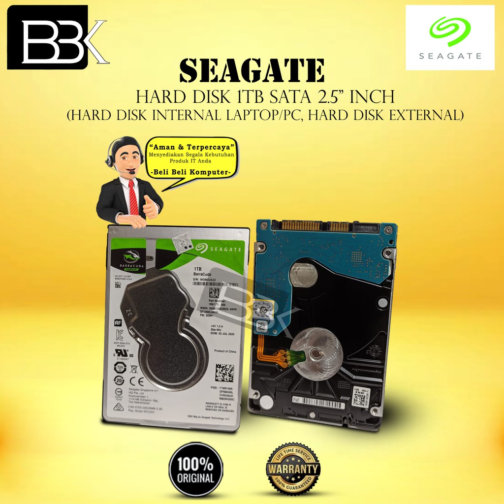 SEAGATE HARD DISK 1TB SATA 2.5" INCH