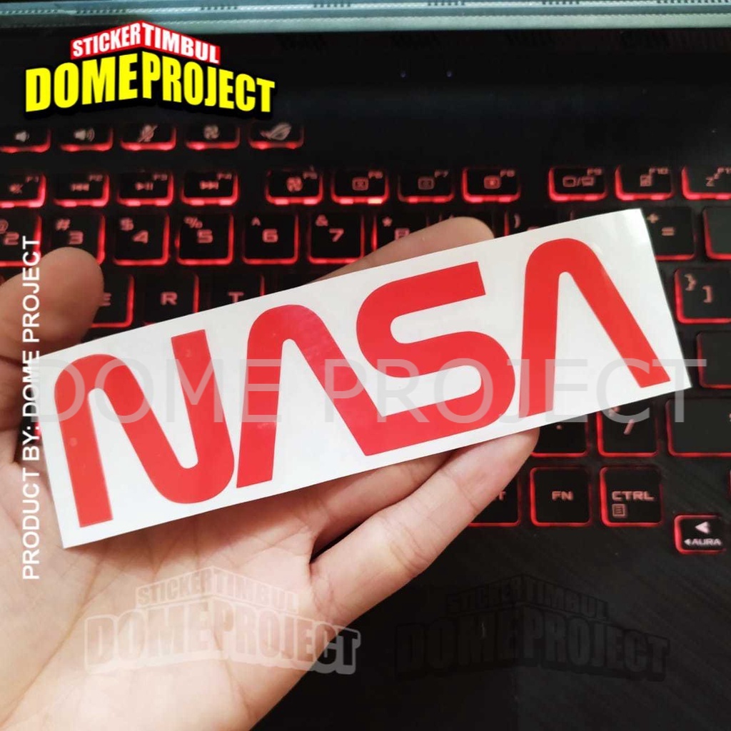 NASA STIKER CUTTING STIKER MOBIL STIKER WATERPROOF SATUAN STICKER MOBIL