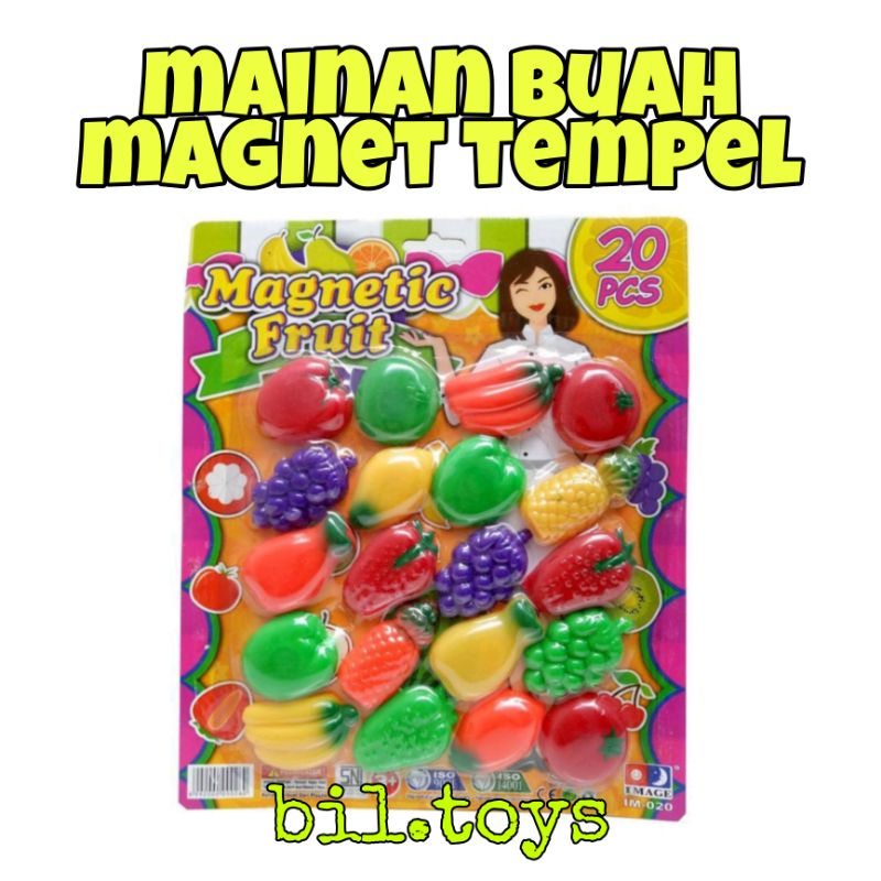 MAGNETIC BUAH BUAHAN FRUIT - MAINAN TEMPELAN KULKAS