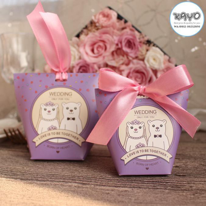 

A BEAR | Kotak souvenir pernikahan, kotak hadiah pernikahan wedding