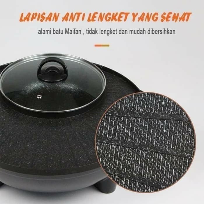 PANGGANGAN  , 602  , BBQ  , GRILL  , HOTPOT 2IN1  , SHABU  ,  STEAMPOT  , LISTRIK