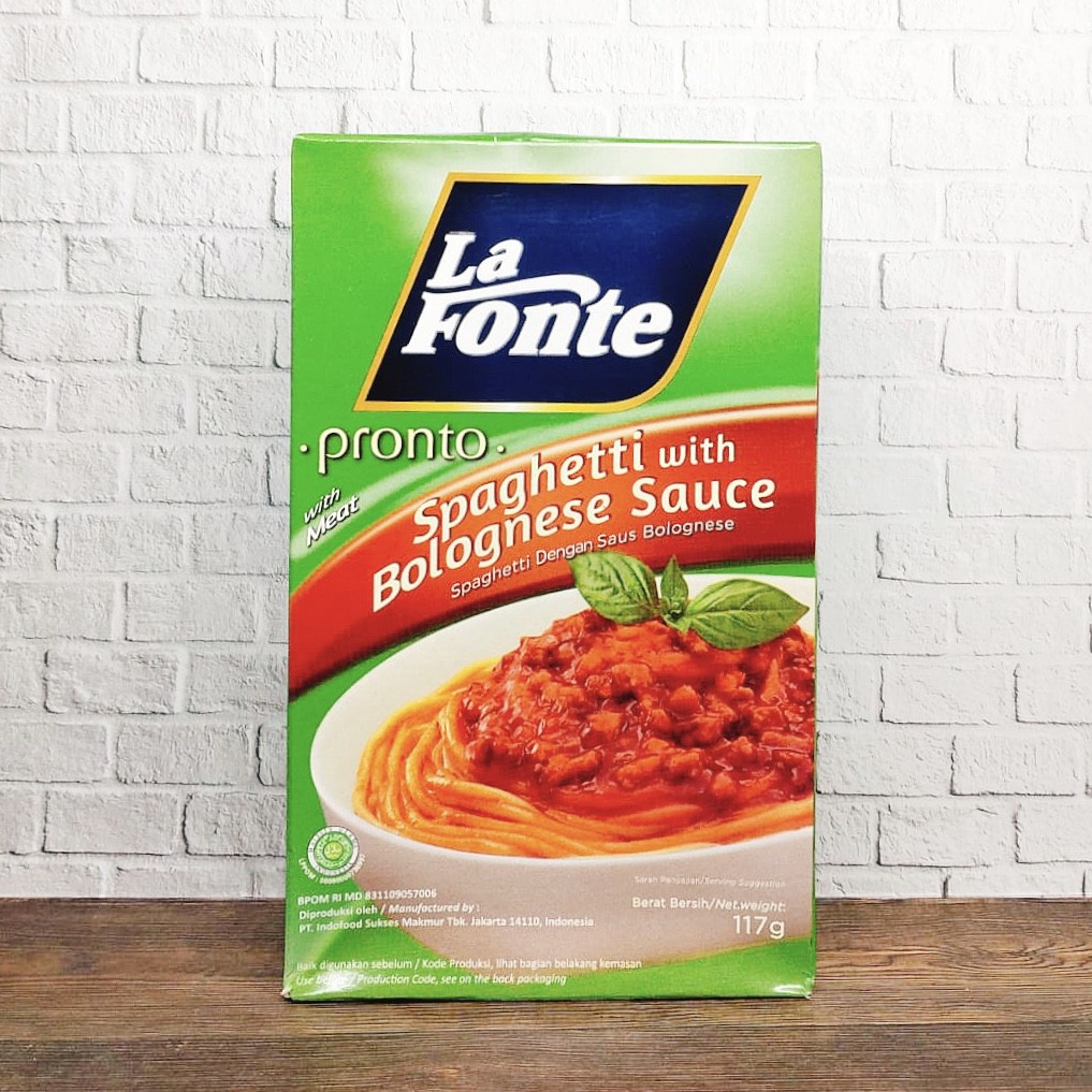 La Fonte Pronto Spagheti Saus Bolognese 117gr