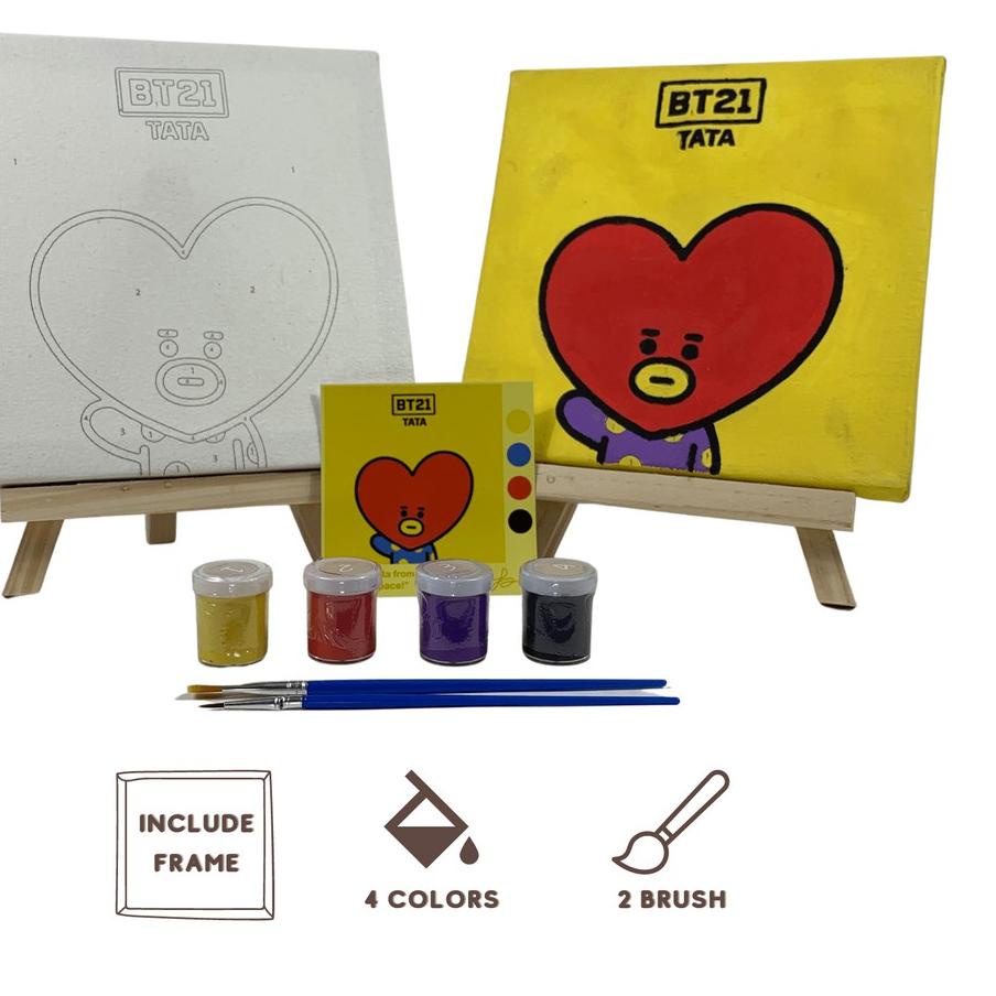 

Cocoart.id - Paint By Number Kit BT21 TATA I Kanvas 20 x 20 cm !!