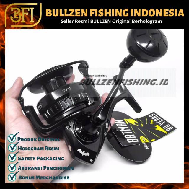 Jual Reel BATMAN 8000 Dark Knight Series | Bullzen Original Berhologram |  Shopee Indonesia