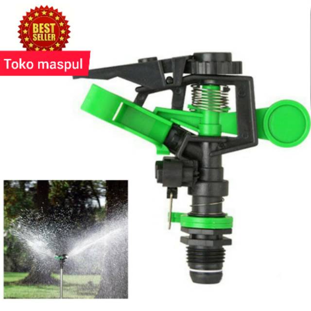SPRINKLER TEMBAK OTOMATIS  SPRINKLE KINCIR AIR SPRINKLER IRIGASI ROTASI 360 DERAJAT
