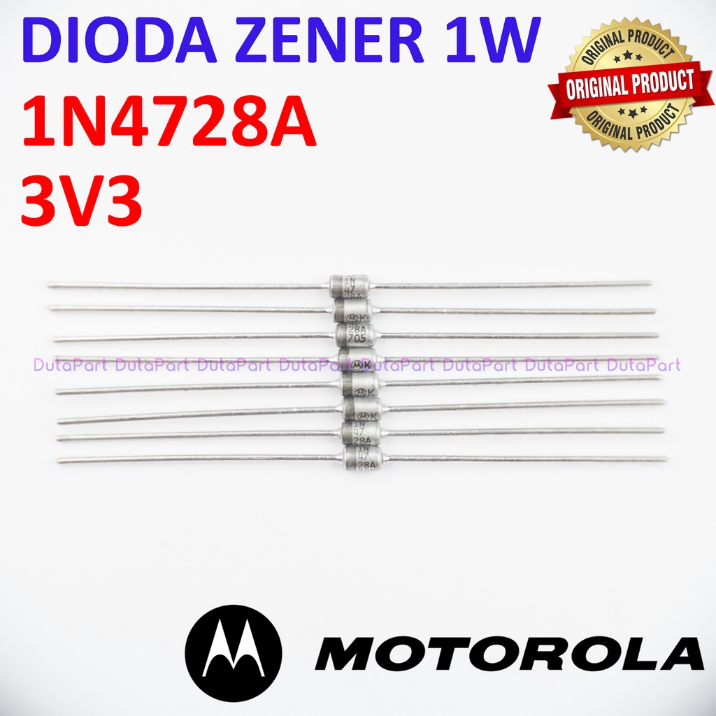 Dioda Zener 1N4728A 3V3 1W ORIGINAL MOTOROLA 1N4728 3.3V