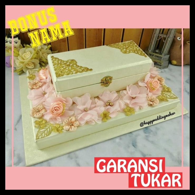 Kotak Cincin Mahar Pernikahan Tunangan Uang Emas Tipe 2B