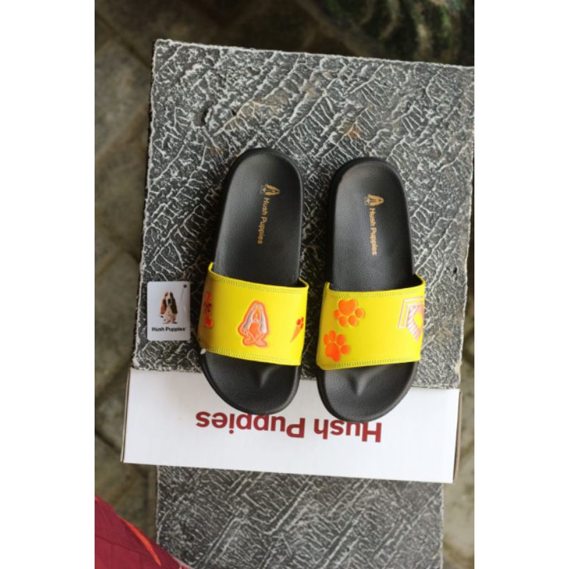 Sandal Hush Puppies Varsity Yellow Motif Orange