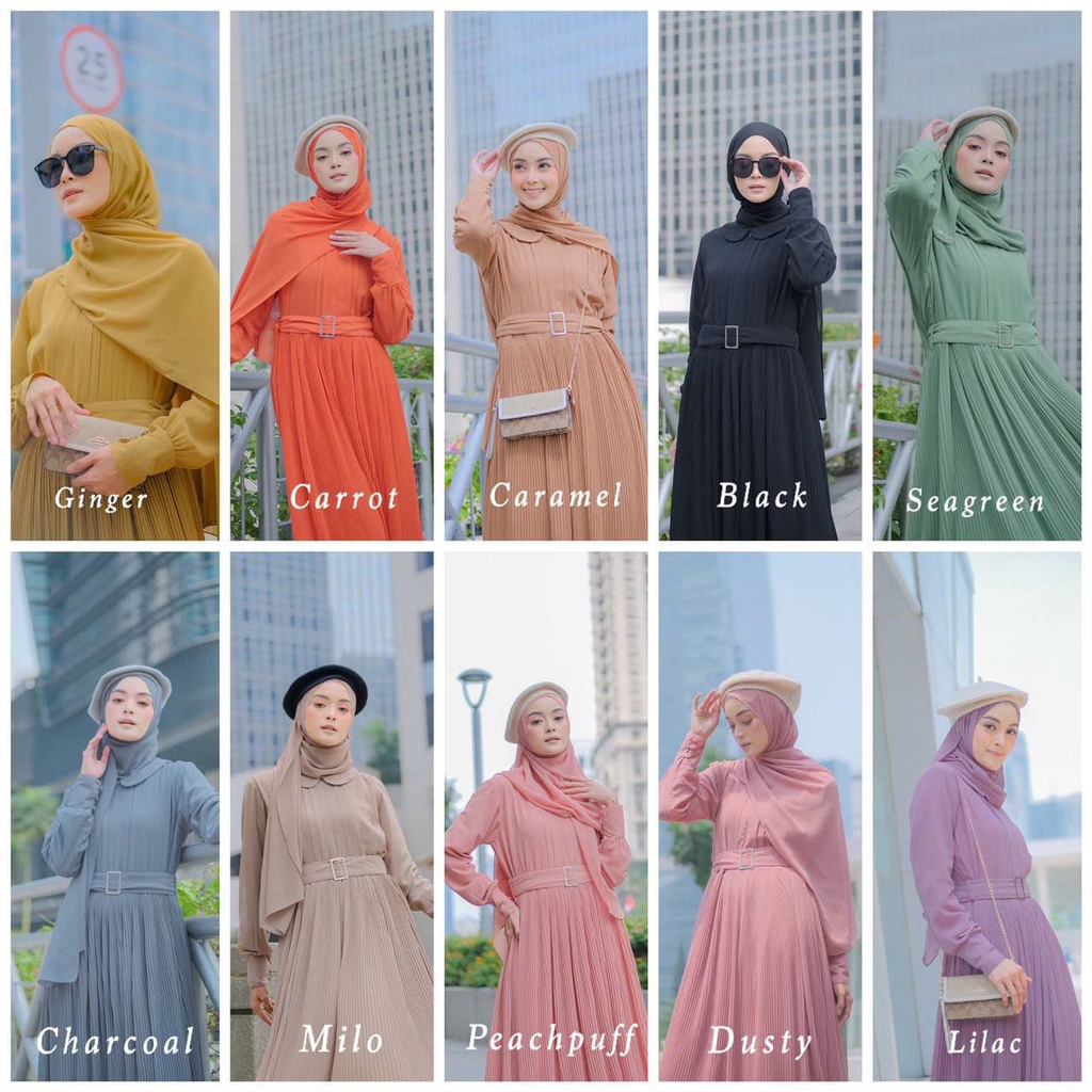 Baju Gamis Set Syar'i Aeri by Nararya NG PREMIUM Murah