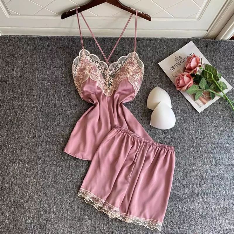 One Set setelan wanita tanktop & hotpans wanita , baju tidur sexy , stelan wanita , hotpans sexy , s