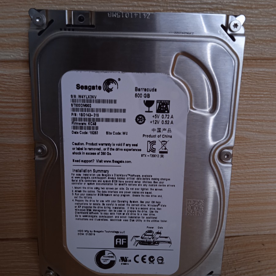 HARDISK INTERNAL SEAGATE 500GB PC