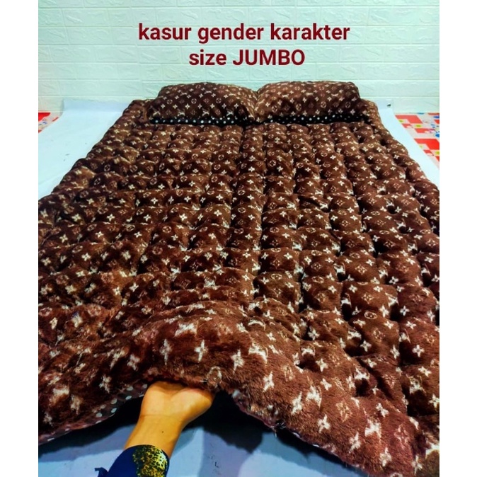 A9 Super Quality Kasur Lantai Bulu Motif Import Uk.140x180x10cm Free 2Bantal / Kasur Gender Karakter