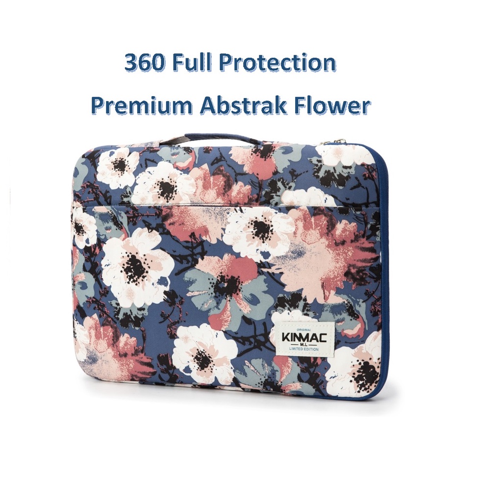 Laptop MSI MODERN 14 A10RB 14 Inch Tas Laptop Sleeve 360 Full Protection Premium Abstrak Flower Woma
