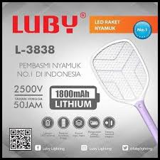 RAKET NYAMUK LUBY 3837A  3838 3839 JUMBO ISTIMEWA CHARGE KABEL LISTRIK NYAMUK CAS BERKUALITAS