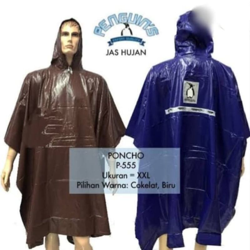 Jas hujan penguins poncho P555 -  jas hujan kelelawar penguin