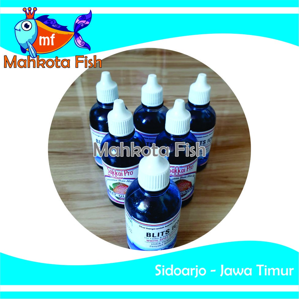 Obat Biru (VIVIAN, SAKKAI PRO) | Blits ICH | Obat Ikan Hias | Obat White Spot | Obat Cupang (GRATIS KARDUS)