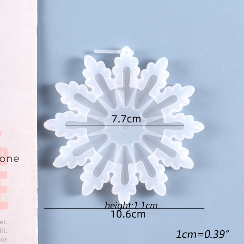 Siy Cetakan Resin Bentuk Snowflake Bahan Silikon Untuk Kerajinan Tangan Diy