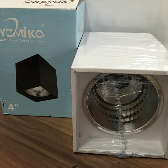 Downlight Tempel Hias Kotak Tabung 4inch Minimalis Modern Teras Yomiko