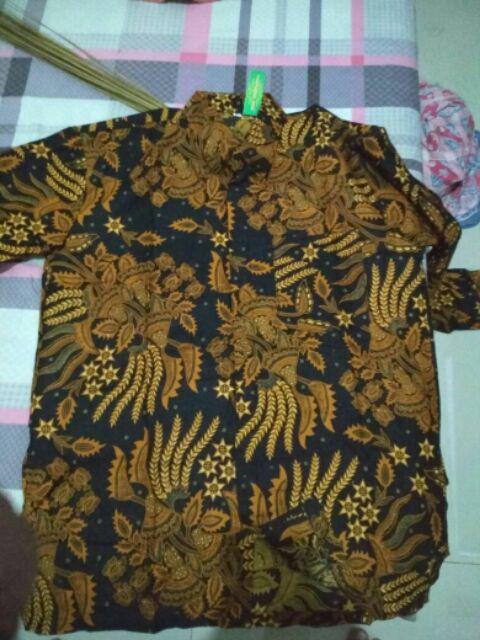 Kemeja Pria Lengan Panjang Motif Kembang Langit
