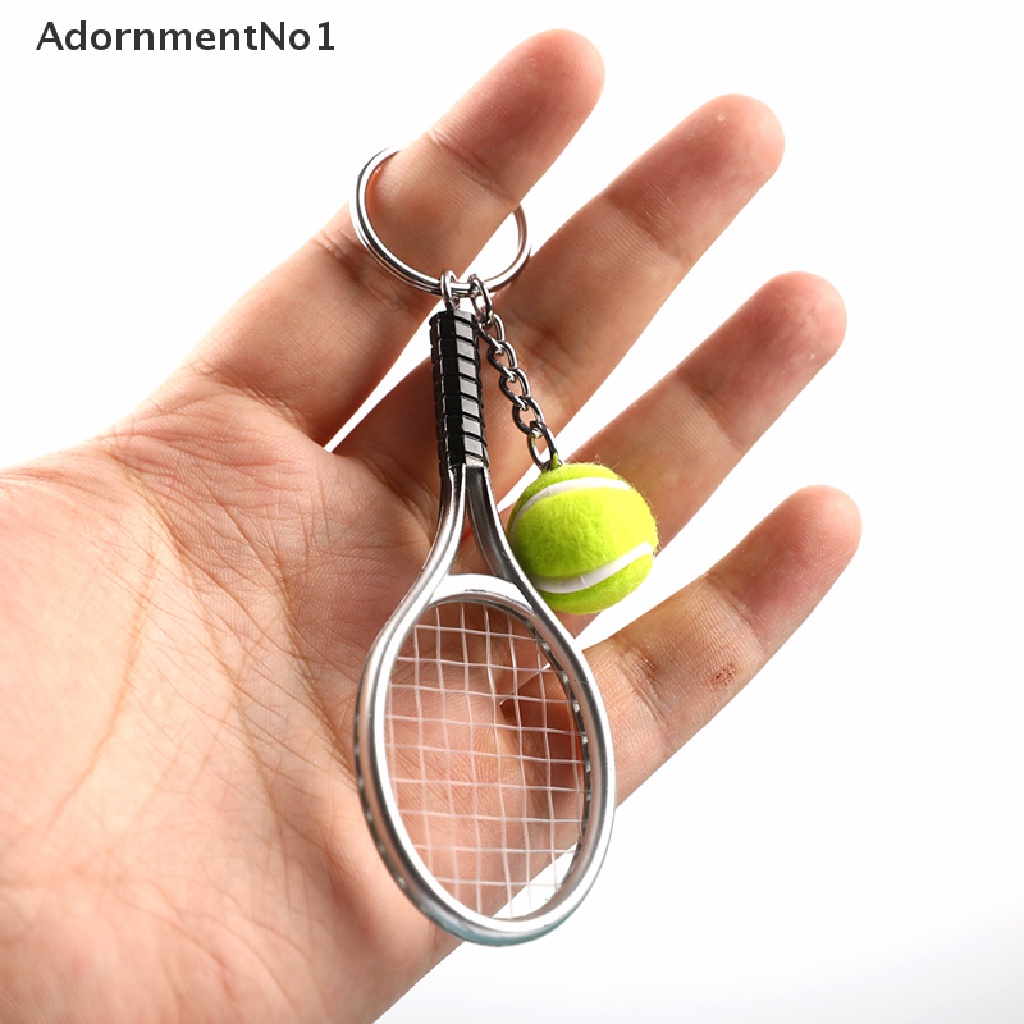 (AdornmentNo1) Gantungan Kunci Raket Tenis Mini Lucu Untuk Hadiah