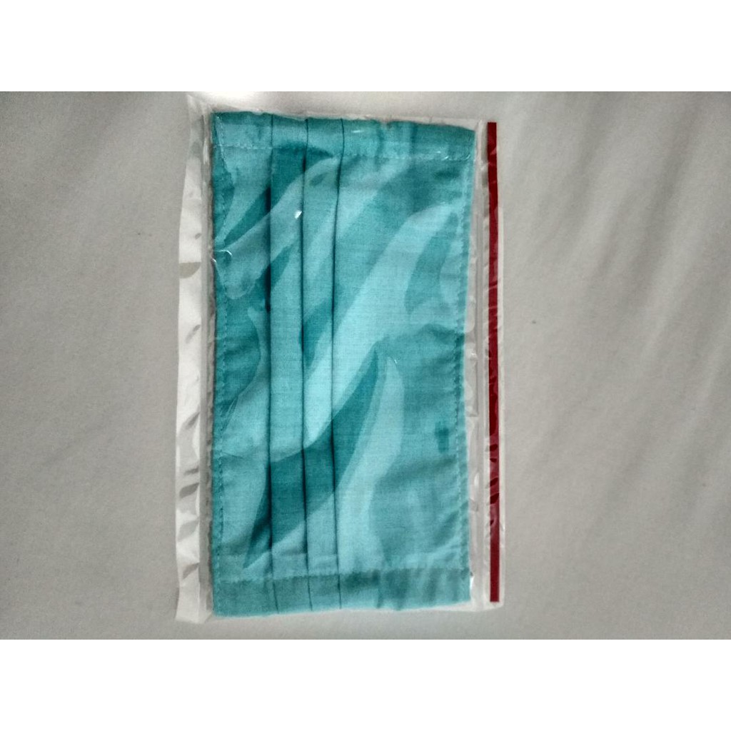 MASKER KAIN DEWASA POLOS WARNA BIRU MUDA