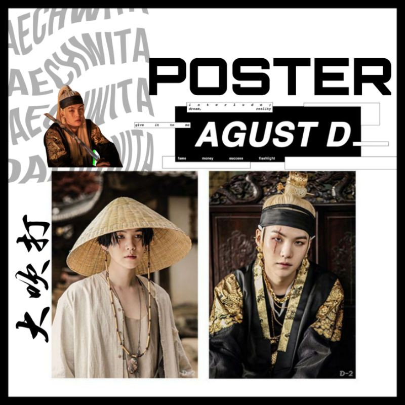 Poster AGUST D "Daechwita" Suga KPOP