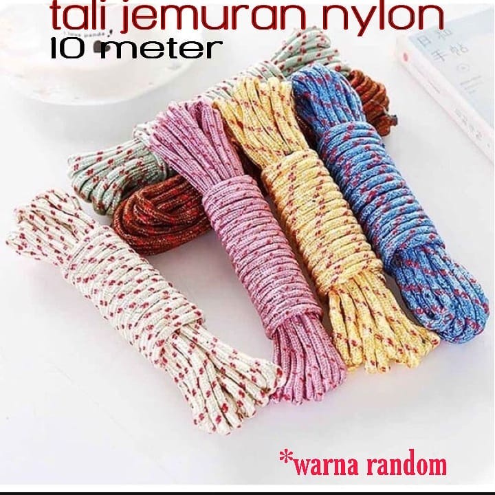 (JC) tali jemuran 10 meter // tali jemuran bahan nyilon super kokoh