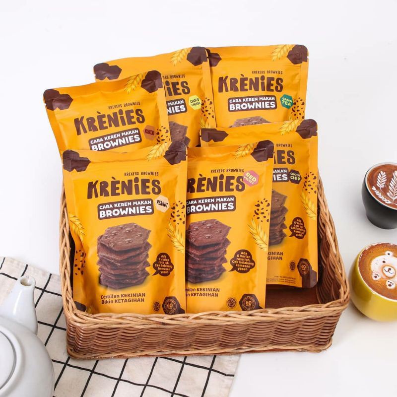 

KRENIES KREKER BRONIES (60 GRAM) DENGAN 6 VARIAN RASA