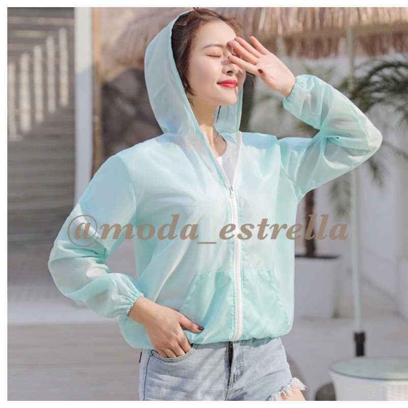 JAKET SEPEDA WANITA/JAKET LARI OLAHRAGA GOWES WATERPROOF/RUNNING JACKET TRANSPARAN PARASUT ANTI-UV-Tosca