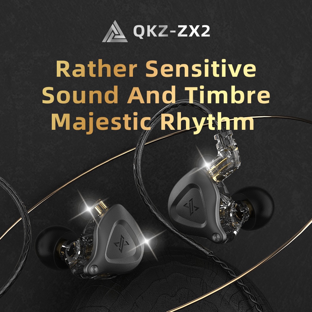 QKZ ZX2 1DD Dynamic In-ear Earphone HIFI Bass WITH MIC