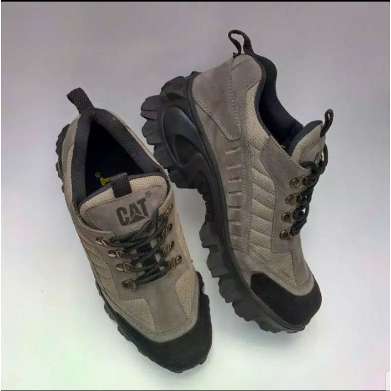 SEPATU SEFTY PRIA UJUNG BESI CAT ABU PRIA