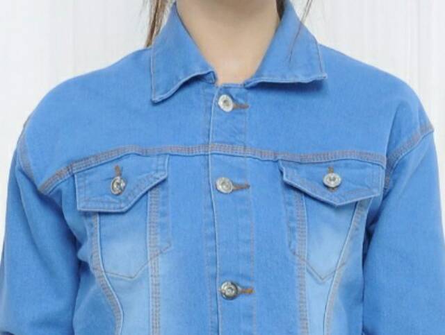 MC girl Jaket Jeans Polos Wanita / Jaket Jeans Korea Murah Terbaru / Jaket Fashion Denim