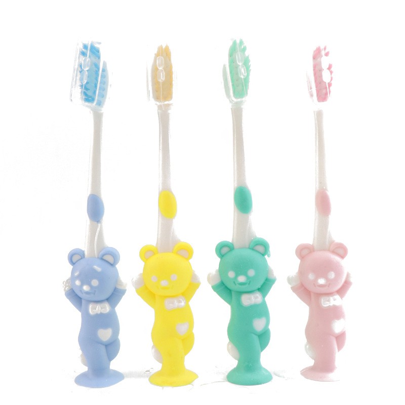 BOSJKT895 Sikat Gigi Anak 1 set isi 4 pcs Karakter Beruang