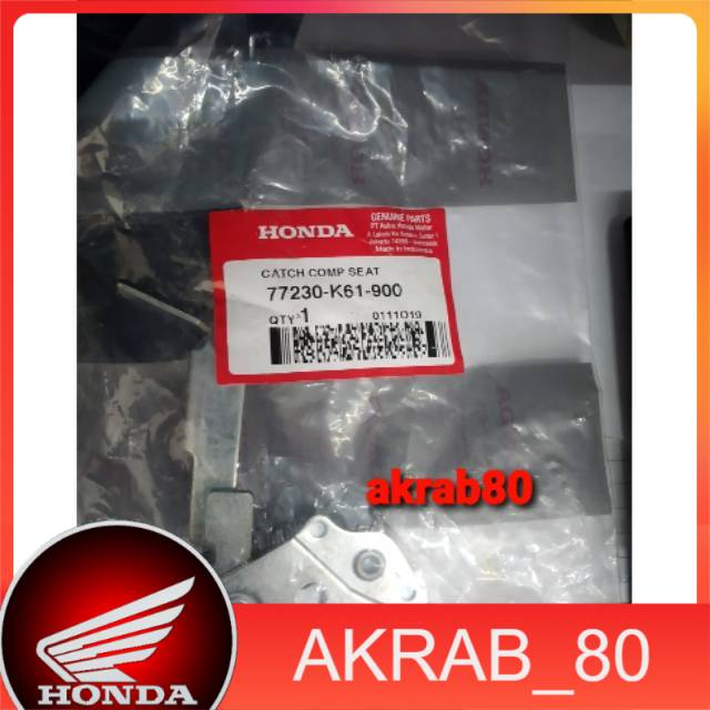 Dudukan kunci jok Beat Pop 77230-K61-900