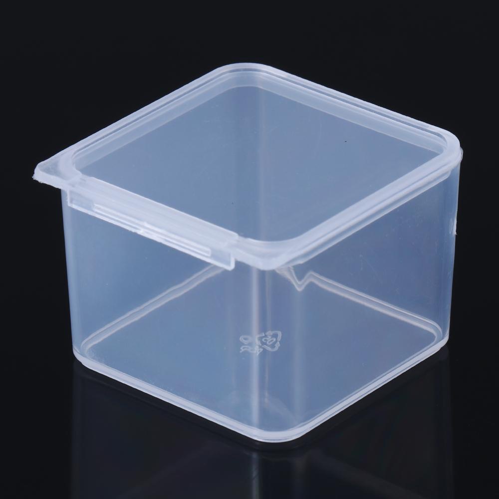 Top Kotak Penyimpanan Kecil Transparan Nail Art Screw Storage Plastik Perhiasan Organizer Case