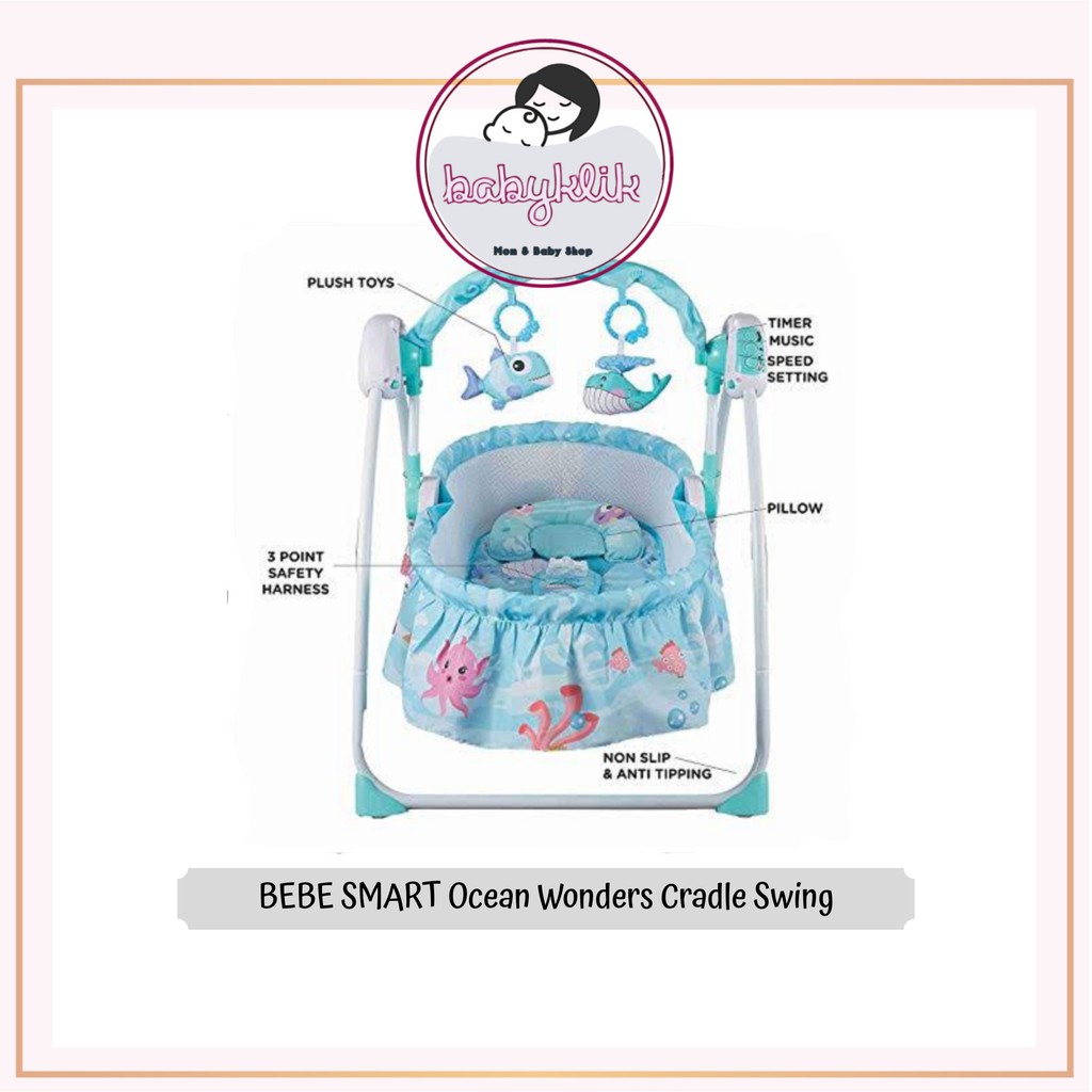 Bebe Smart Ocean Wonders Cradle Swing/ Ranjang Ayunan Mainan Bayi