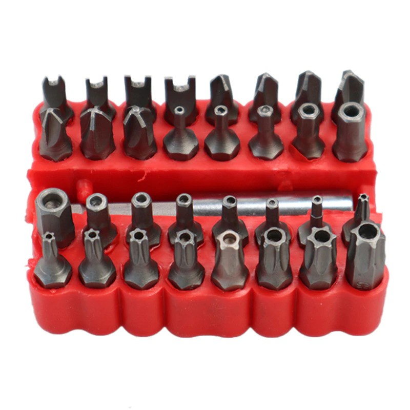 Kepala Mata Obeng Screwdriver Hollow Bit 33 PCS - J682 - Black