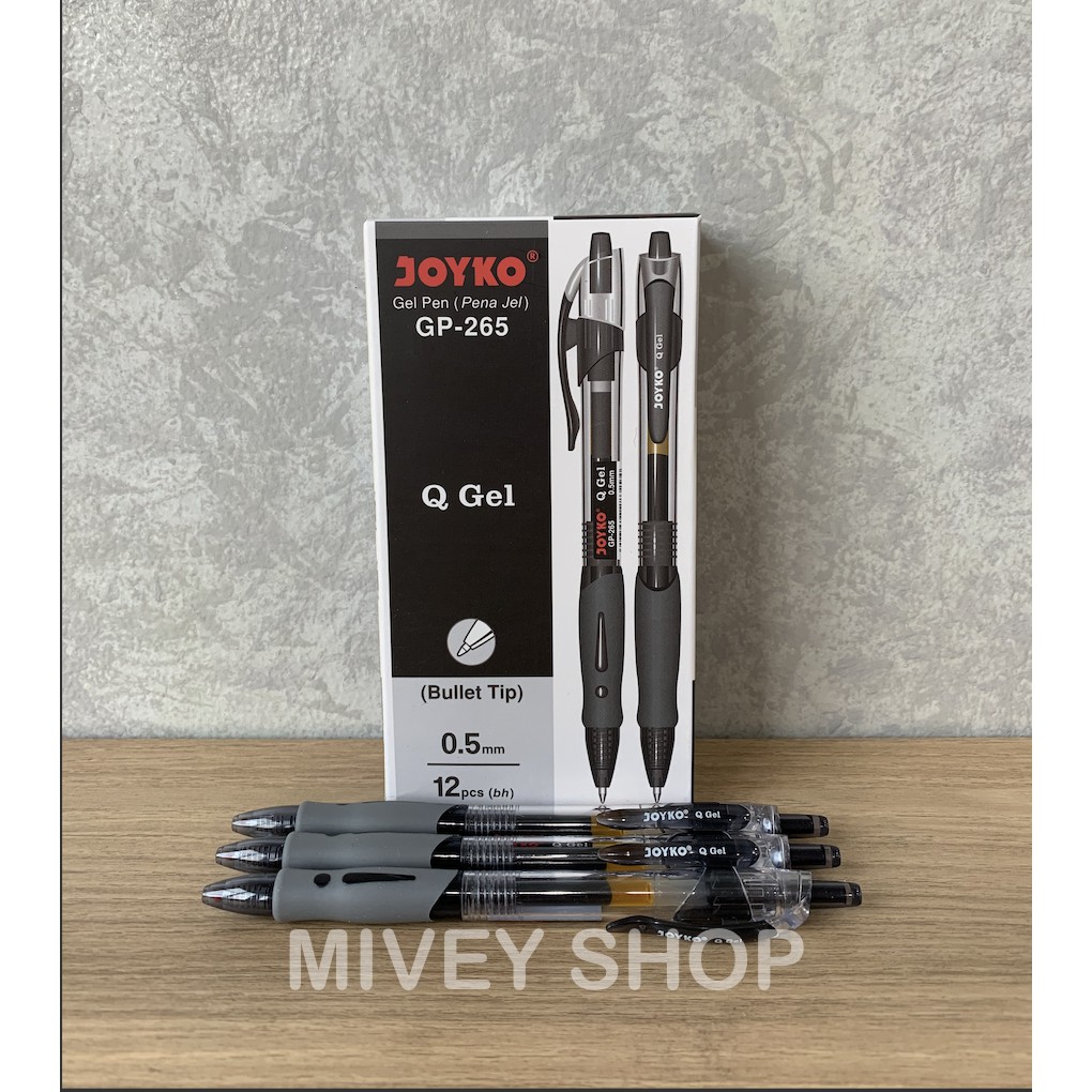 

Pulpen Joyko Gel Pen GP-265 (Q Gel) 0,5mm Hitam