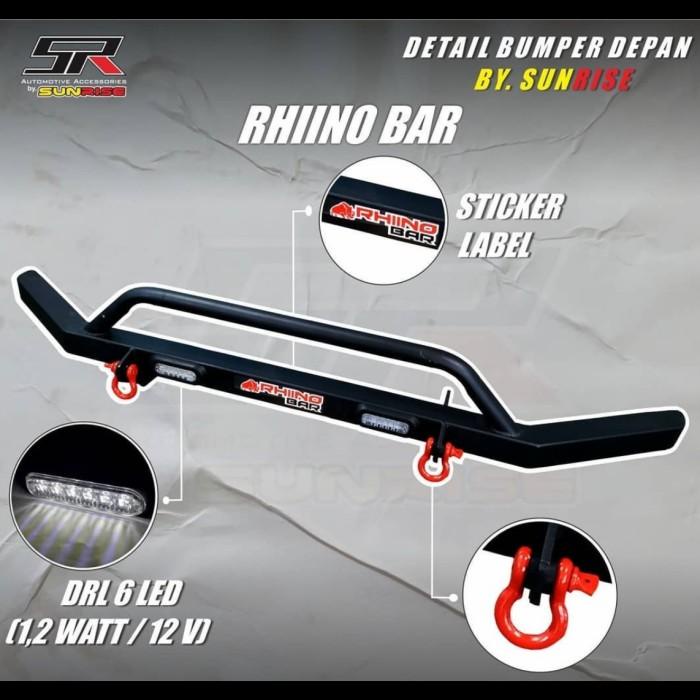 BUMPER RHINO CROSS GUARD MITSUBISHI XPANDER WITH DRL SUPER QUALITY