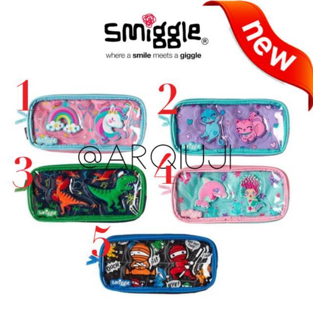 Smiggle Playful See Thru Pencil Case