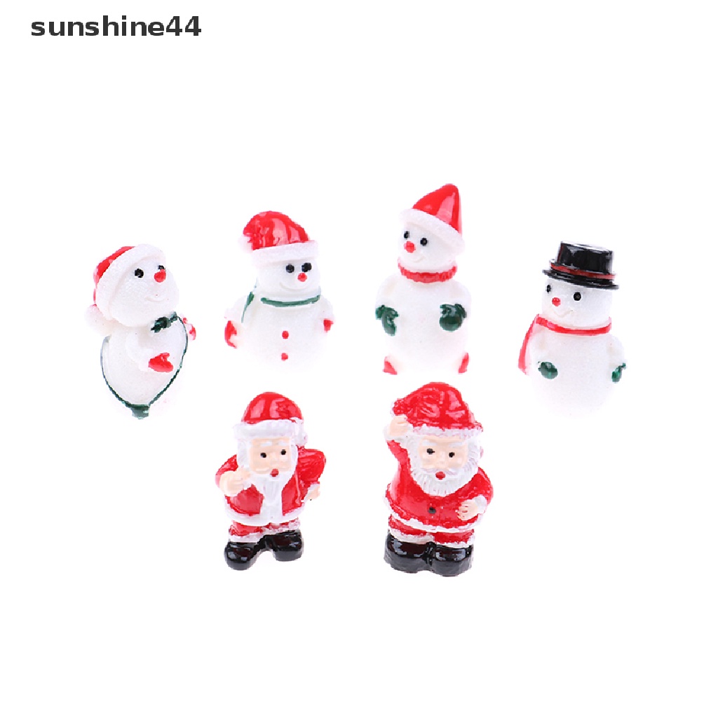 Sunshine Miniatur Santa Claus / Manusia Salju Untuk Dekorasi Taman