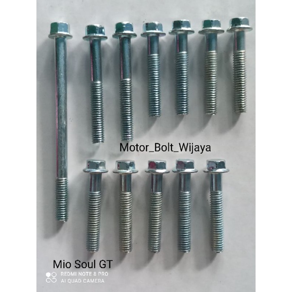 Baut Blok Mesin CVT 1 Set Kunci 8 Mio Soul GT