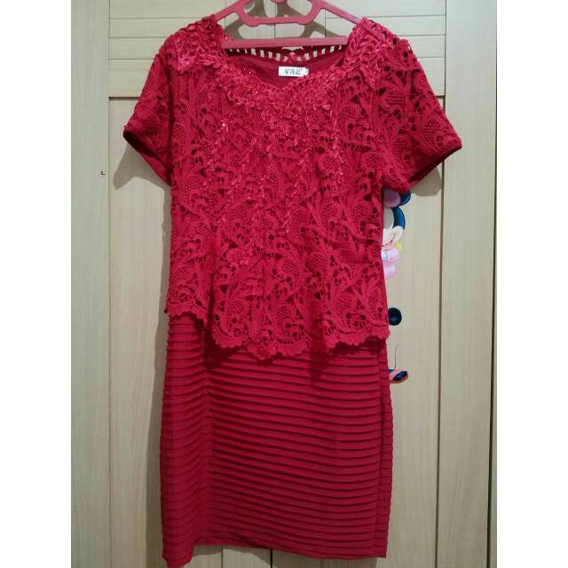 Preloved dress merah vr2