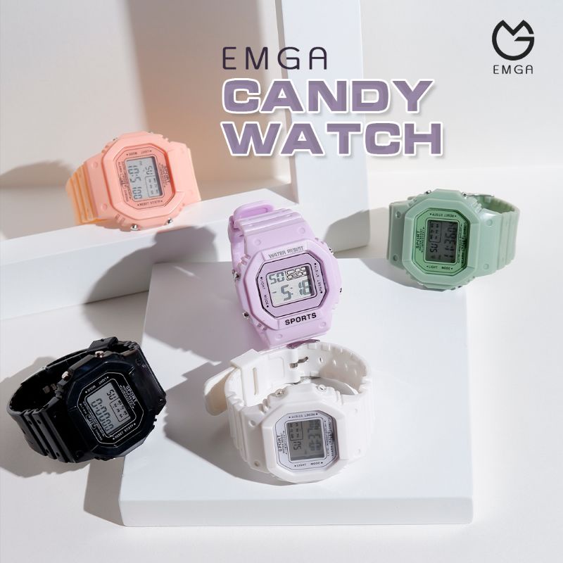 Emga Candy Watch Jam Tangan Pria Wanita Digital